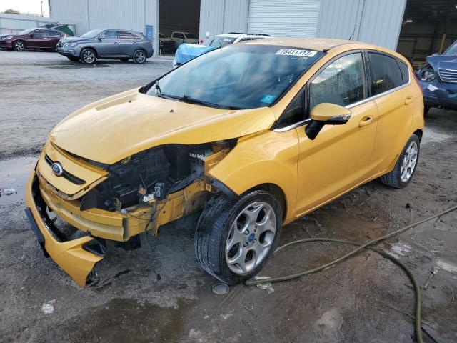 3FADP4FJ7DM203593 - 2013 FORD FIESTA TITANIUM YELLOW photo 1