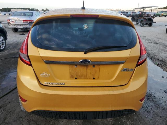 3FADP4FJ7DM203593 - 2013 FORD FIESTA TITANIUM YELLOW photo 6