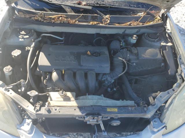 2T1KR32E53C080088 - 2003 TOYOTA COROLLA MA XR SILVER photo 11