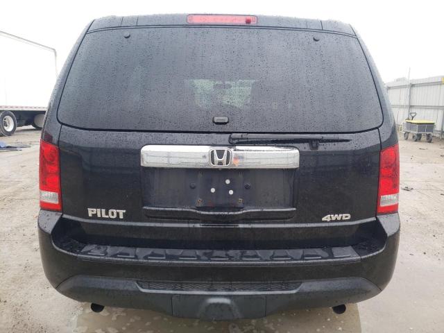 5FNYF4H20EB048332 - 2014 HONDA PILOT LX BLACK photo 6