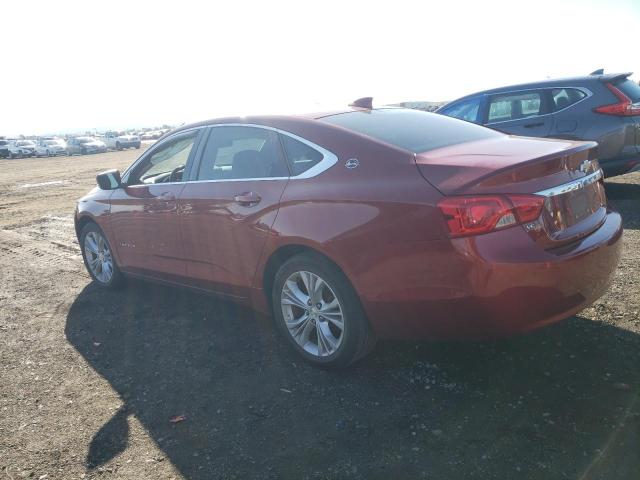 2G1125S35F9261568 - 2015 CHEVROLET IMPALA LT RED photo 2