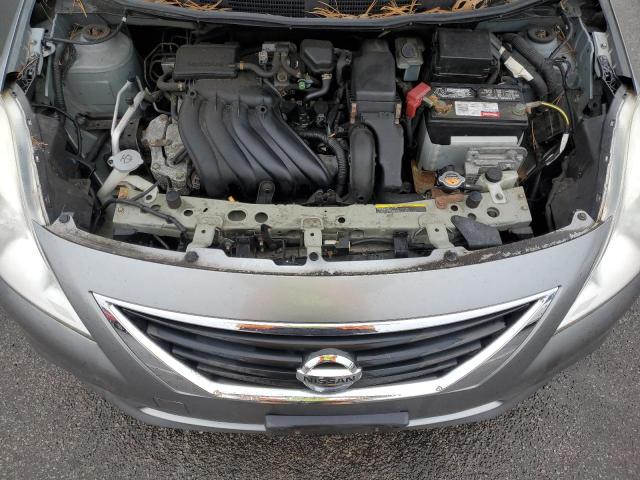 3N1CN7AP0CL858890 - 2012 NISSAN VERSA S GRAY photo 11