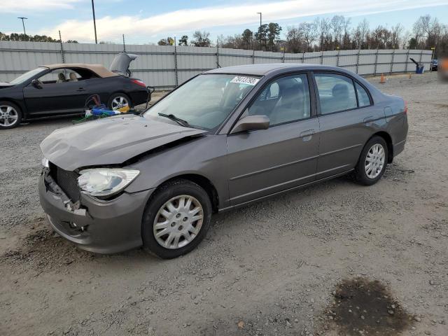 2HGES16534H567797 - 2004 HONDA CIVIC LX GRAY photo 1