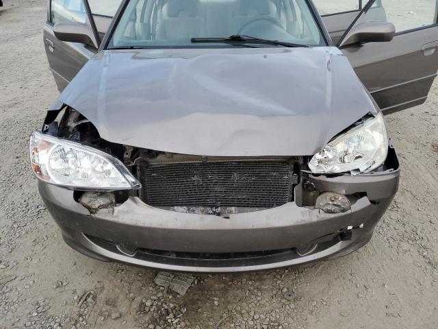 2HGES16534H567797 - 2004 HONDA CIVIC LX GRAY photo 11