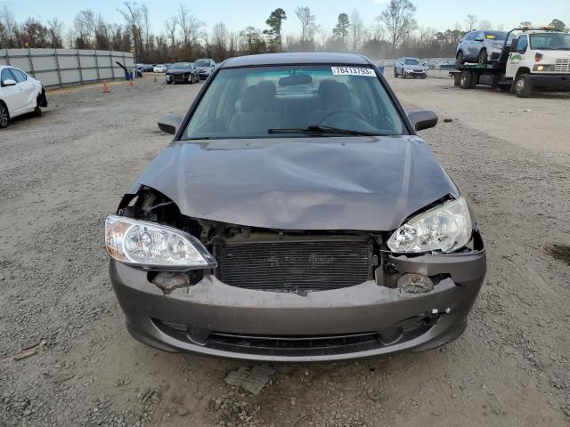 2HGES16534H567797 - 2004 HONDA CIVIC LX GRAY photo 5