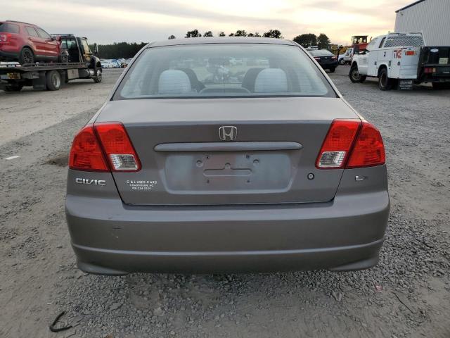 2HGES16534H567797 - 2004 HONDA CIVIC LX GRAY photo 6