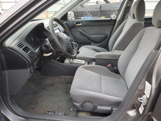 2HGES16534H567797 - 2004 HONDA CIVIC LX GRAY photo 7