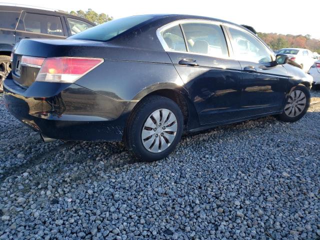 1HGCP2F32CA227048 - 2012 HONDA ACCORD LX BLACK photo 3