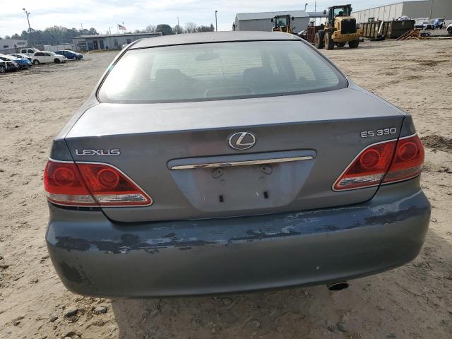 JTHBA30G755115093 - 2005 LEXUS ES 330 BLUE photo 6