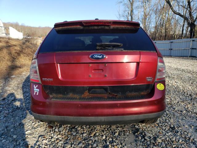 2FMDK48C68BA20891 - 2008 FORD EDGE SEL RED photo 6