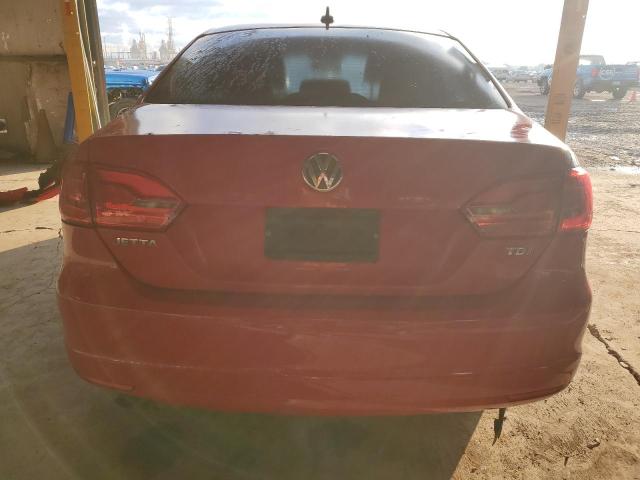 3VWLL7AJXCM392875 - 2012 VOLKSWAGEN JETTA TDI RED photo 6