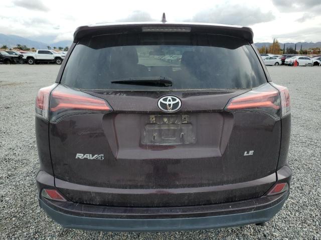 2T3ZFREV8JW490540 - 2018 TOYOTA RAV4 LE BURGUNDY photo 6