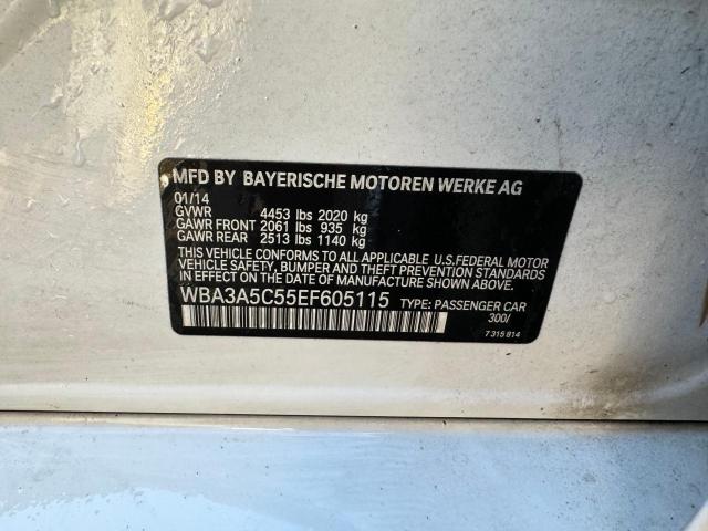 WBA3A5C55EF605115 - 2014 BMW 328 I WHITE photo 10