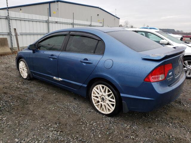 1HGFA16848L081106 - 2008 HONDA CIVIC EX BLUE photo 2