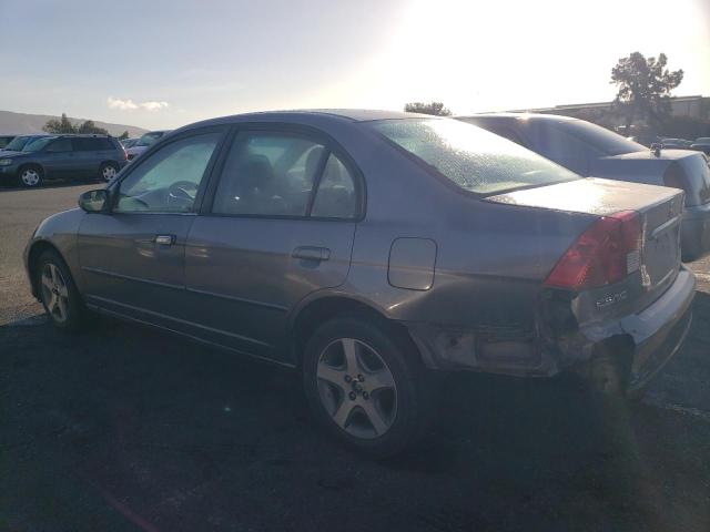 2HGES267X5H500672 - 2005 HONDA CIVIC EX GRAY photo 2