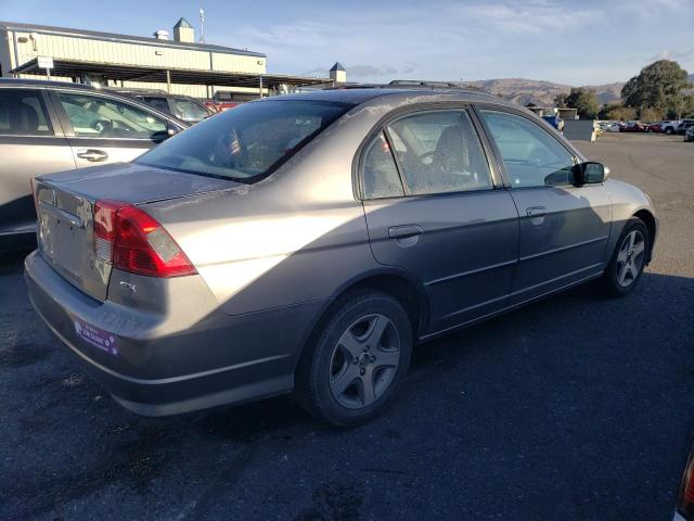 2HGES267X5H500672 - 2005 HONDA CIVIC EX GRAY photo 3