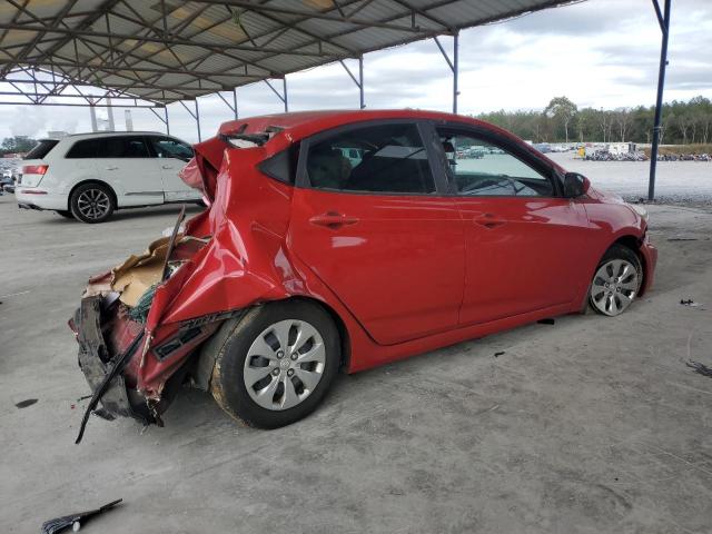 KMHCT4AE4GU116032 - 2016 HYUNDAI ACCENT SE RED photo 3