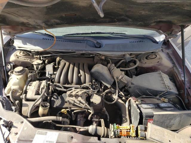 1FAFP52U71A205321 - 2001 FORD TAURUS LX BURGUNDY photo 11