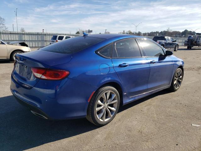 1C3CCCBG5FN654296 - 2015 CHRYSLER 200 S BLUE photo 3