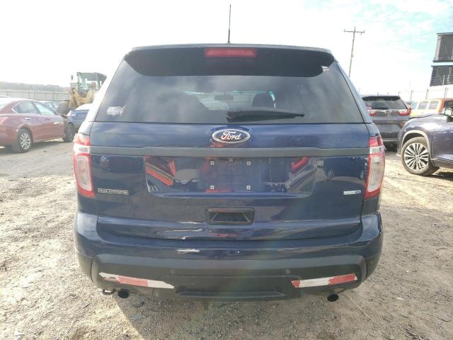 1FM5K8AR4DGC01825 - 2013 FORD EXPLORER POLICE INTERCEPTOR BLUE photo 6