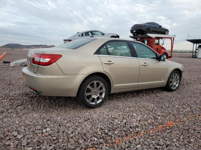 3LNHM28T27R620467 - 2007 LINCOLN MKZ BEIGE photo 3