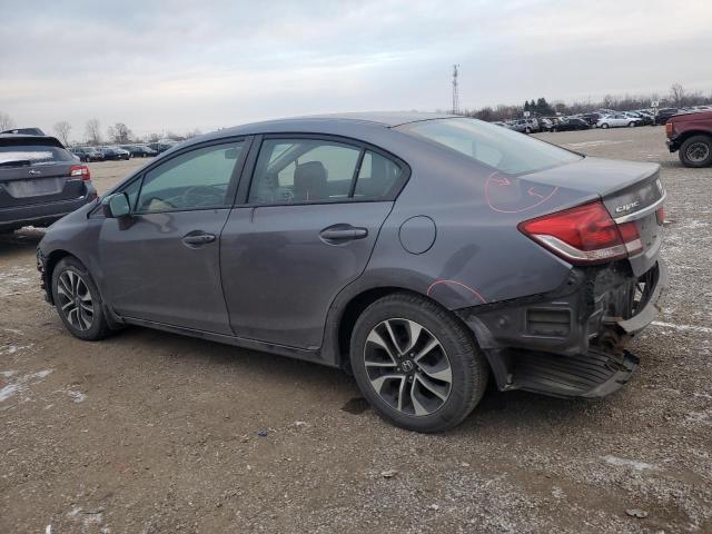 2HGFB2F54EH014538 - 2014 HONDA CIVIC LX GRAY photo 2