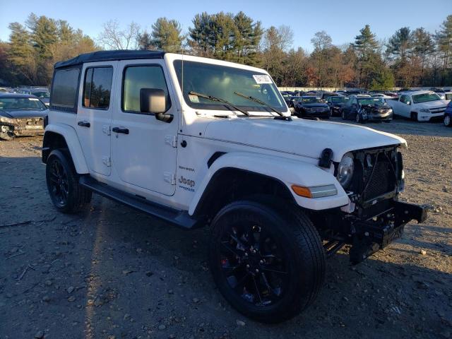 1C4JJXP66MW799452 - 2021 JEEP WRANGLER U SAHARA 4XE WHITE photo 4