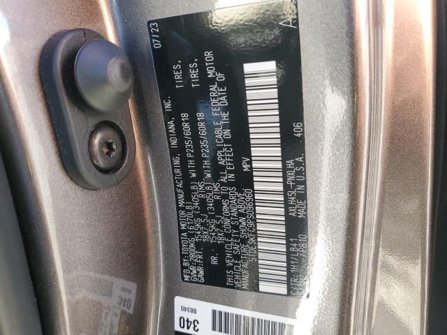 5TDESKFC9PS096960 - 2023 TOYOTA SIENNA LIMITED GRAY photo 13