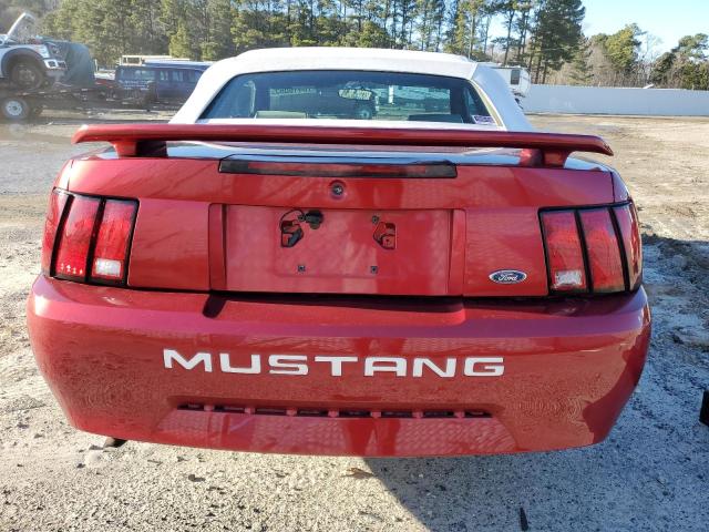 1FAFP44433F361658 - 2003 FORD MUSTANG RED photo 6
