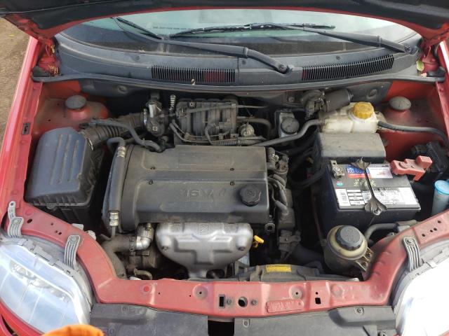 KL1TD52625B503905 - 2005 CHEVROLET AVEO BASE RED photo 11