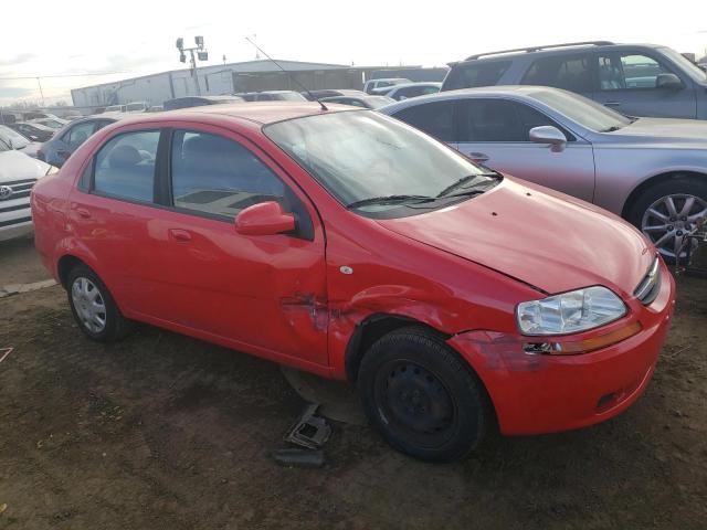 KL1TD52625B503905 - 2005 CHEVROLET AVEO BASE RED photo 4