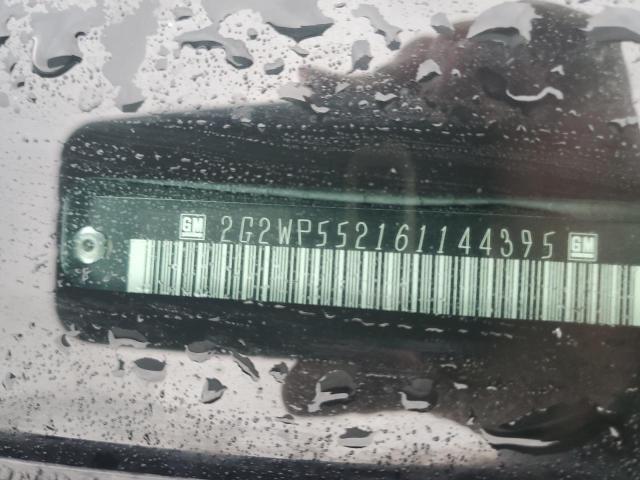 2G2WP552161144395 - 2006 PONTIAC GRAND PRIX 棕色 照片 12