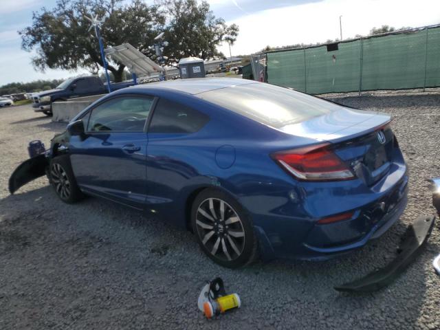 2HGFG3B07EH520754 - 2014 HONDA CIVIC EXL BLUE photo 2