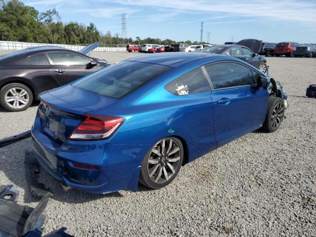 2HGFG3B07EH520754 - 2014 HONDA CIVIC EXL ლურჯი ფოტო 3