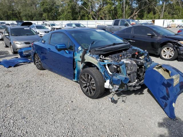 2HGFG3B07EH520754 - 2014 HONDA CIVIC EXL BLUE photo 4