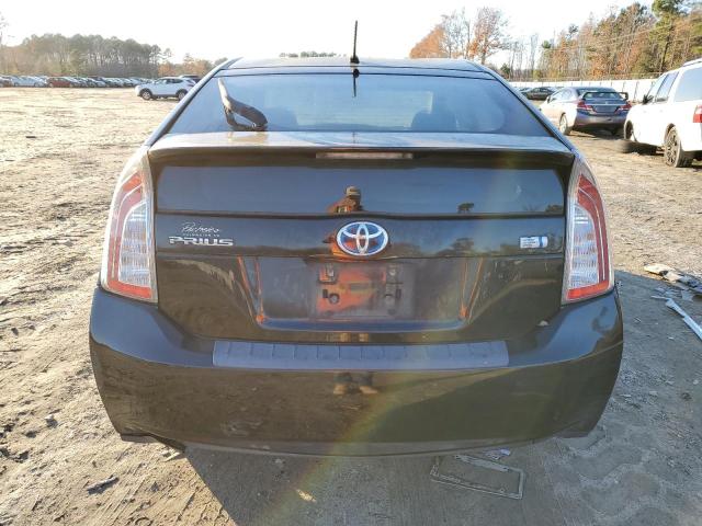 JTDKN3DU0C1516625 - 2012 TOYOTA PRIUS BLACK photo 6