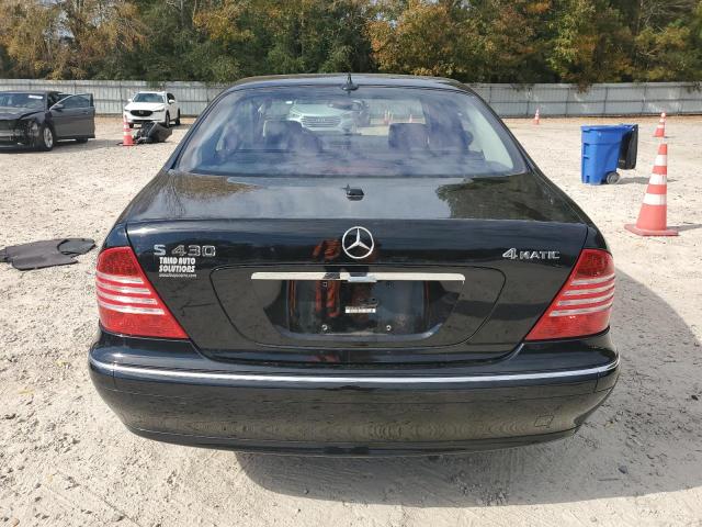 WDBNG83J64A418016 - 2004 MERCEDES-BENZ S 430 4MATIC BLACK photo 6