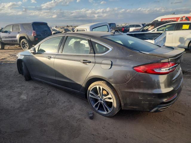 3FA6P0D92KR207688 - 2019 FORD FUSION TITANIUM GRAY photo 2