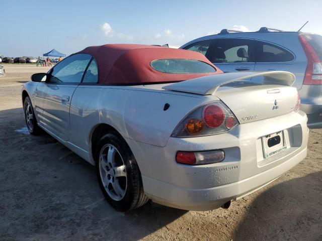 4A3AE45G45E001839 - 2005 MITSUBISHI ECLIPSE SPYDER GS WHITE photo 2