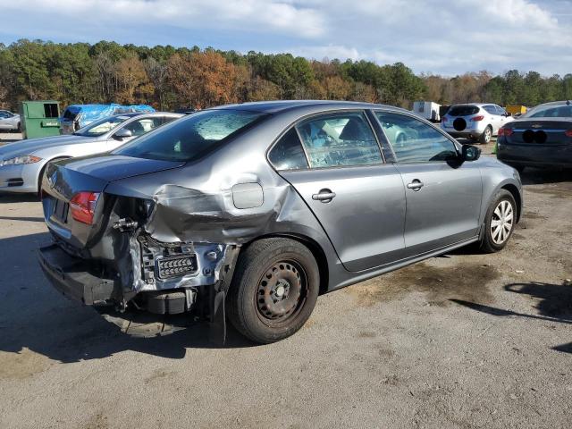 3VW2K7AJ7EM355753 - 2014 VOLKSWAGEN JETTA BASE GRAY photo 3