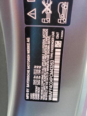 WBAFY4C04PCM43263 - 2023 BMW M850XI Gümüş fotoğraf 13
