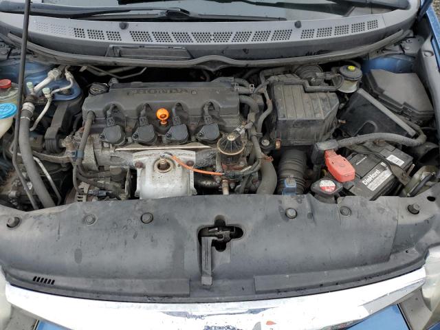 19XFA16619E023641 - 2009 HONDA CIVIC LX-S Bleu photo 11