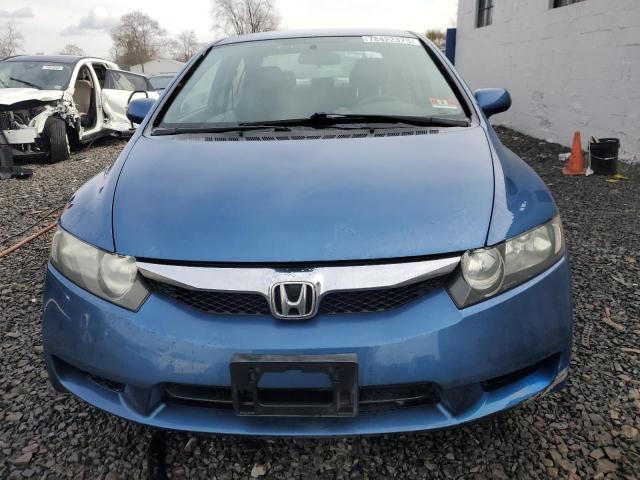 19XFA16619E023641 - 2009 HONDA CIVIC LX-S Bleu photo 5