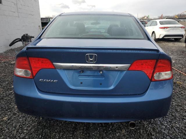 19XFA16619E023641 - 2009 HONDA CIVIC LX-S Bleu photo 6