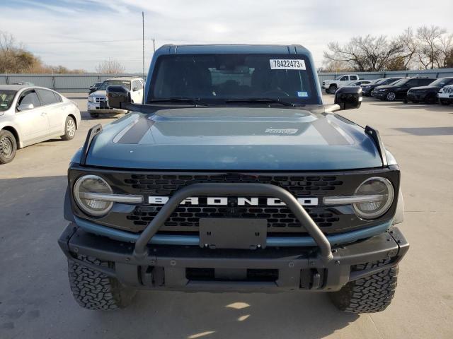 1FMEE5EP9MLA42175 - 2021 FORD BRONCO FIRST EDITION BLUE photo 5