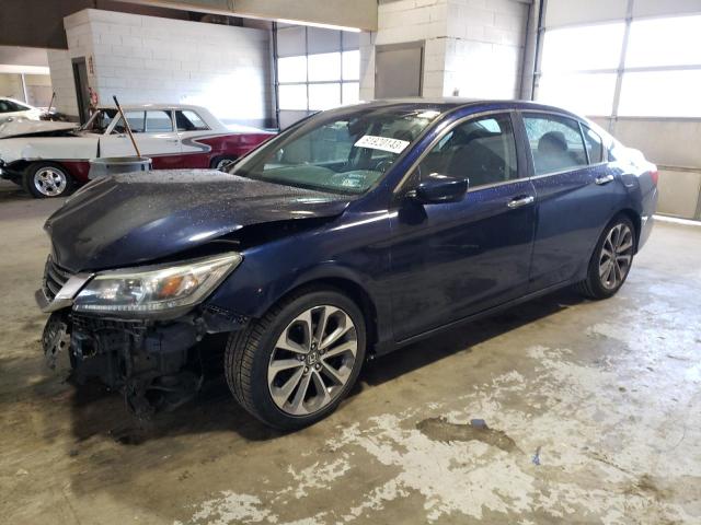 1HGCR2F54EA215112 - 2014 HONDA ACCORD SPORT BLUE photo 1