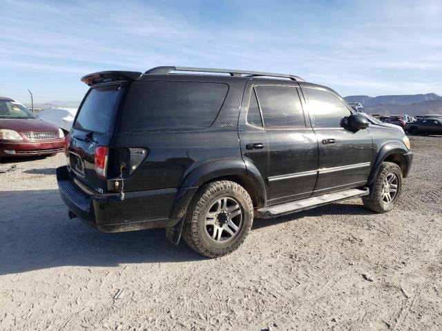 5TDZT38AX6S278200 - 2006 TOYOTA SEQUOIA LIMITED BLACK photo 3