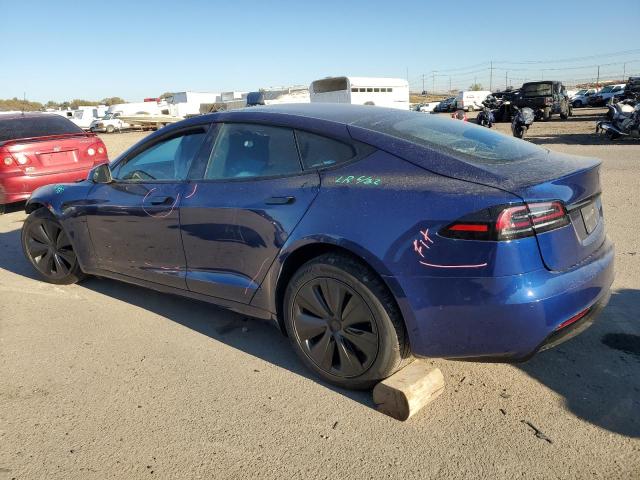 5YJSA1E58NF491586 - 2022 TESLA MODEL S BLUE photo 2