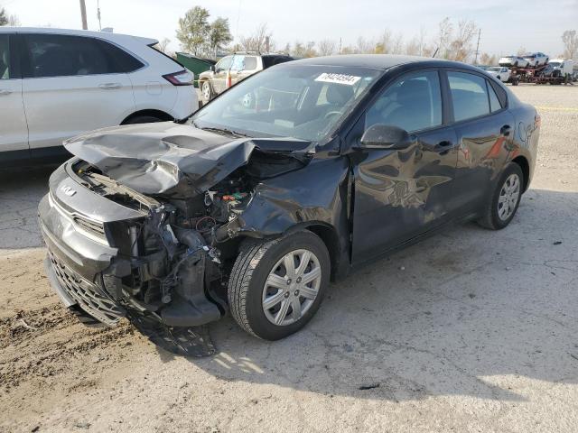 3KPA24AD9NE458383 - 2022 KIA RIO LX BLACK photo 1