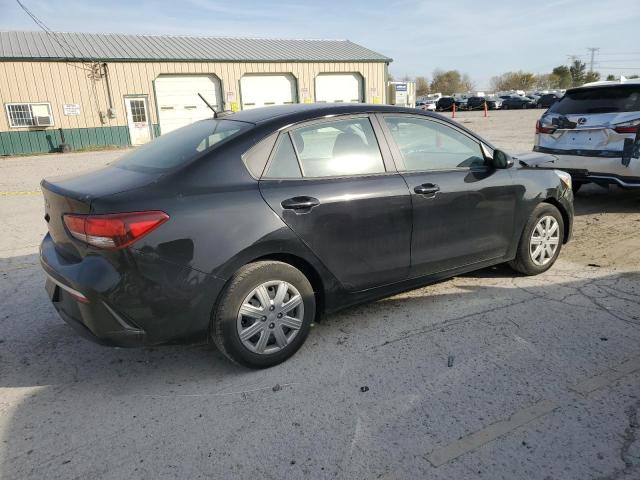 3KPA24AD9NE458383 - 2022 KIA RIO LX BLACK photo 3